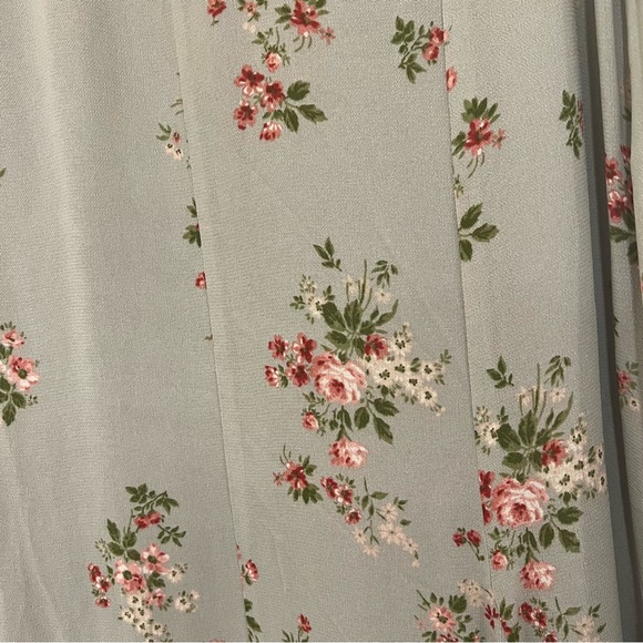 Reformation Baden Sage Green Dress with Floral Print - Picture 5 of 10